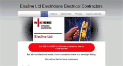 Desktop Screenshot of elecline.co.uk