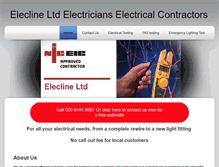 Tablet Screenshot of elecline.co.uk
